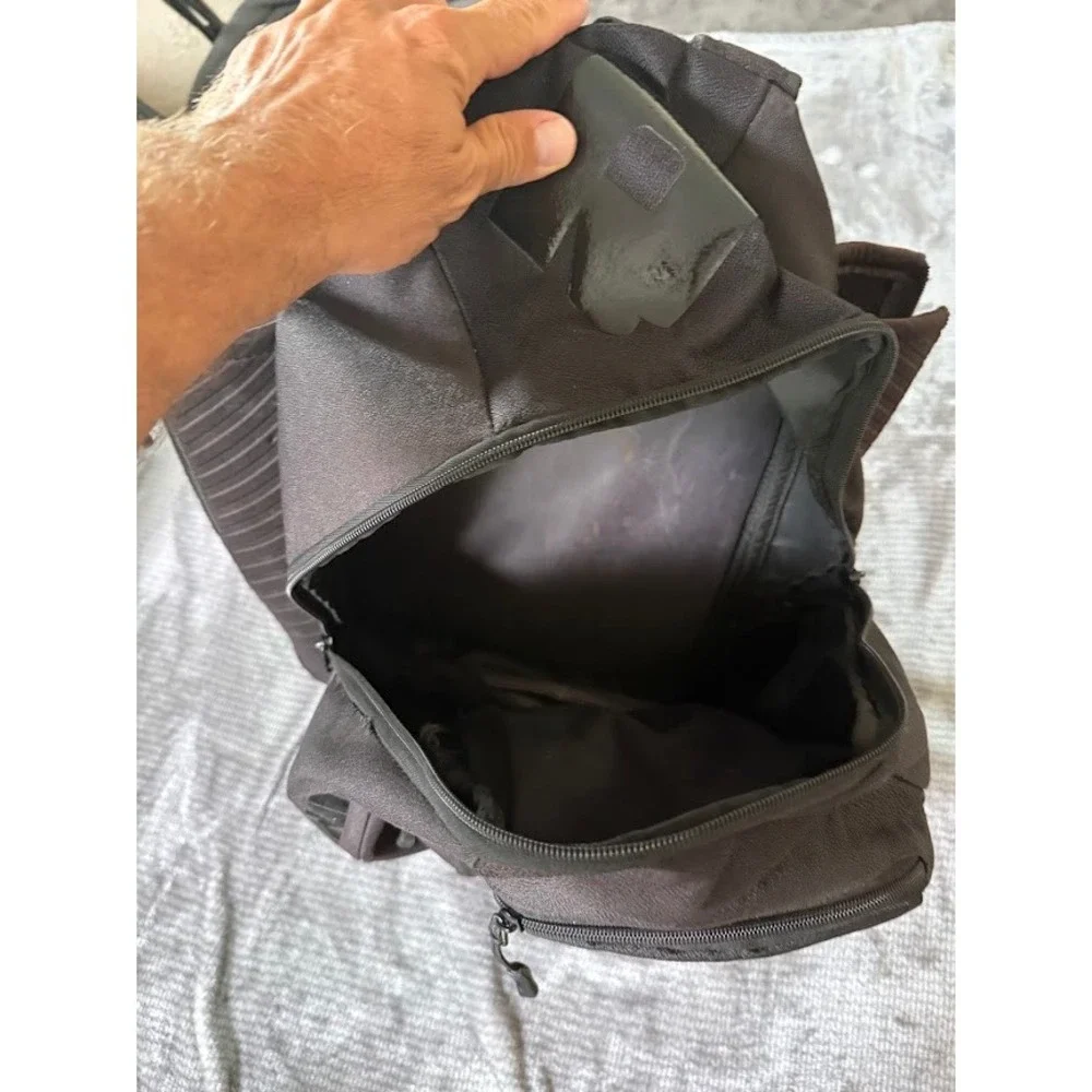 DeMarini Baseball Softball Equipment Backpack Bat Bag Black Grey Gear Bag